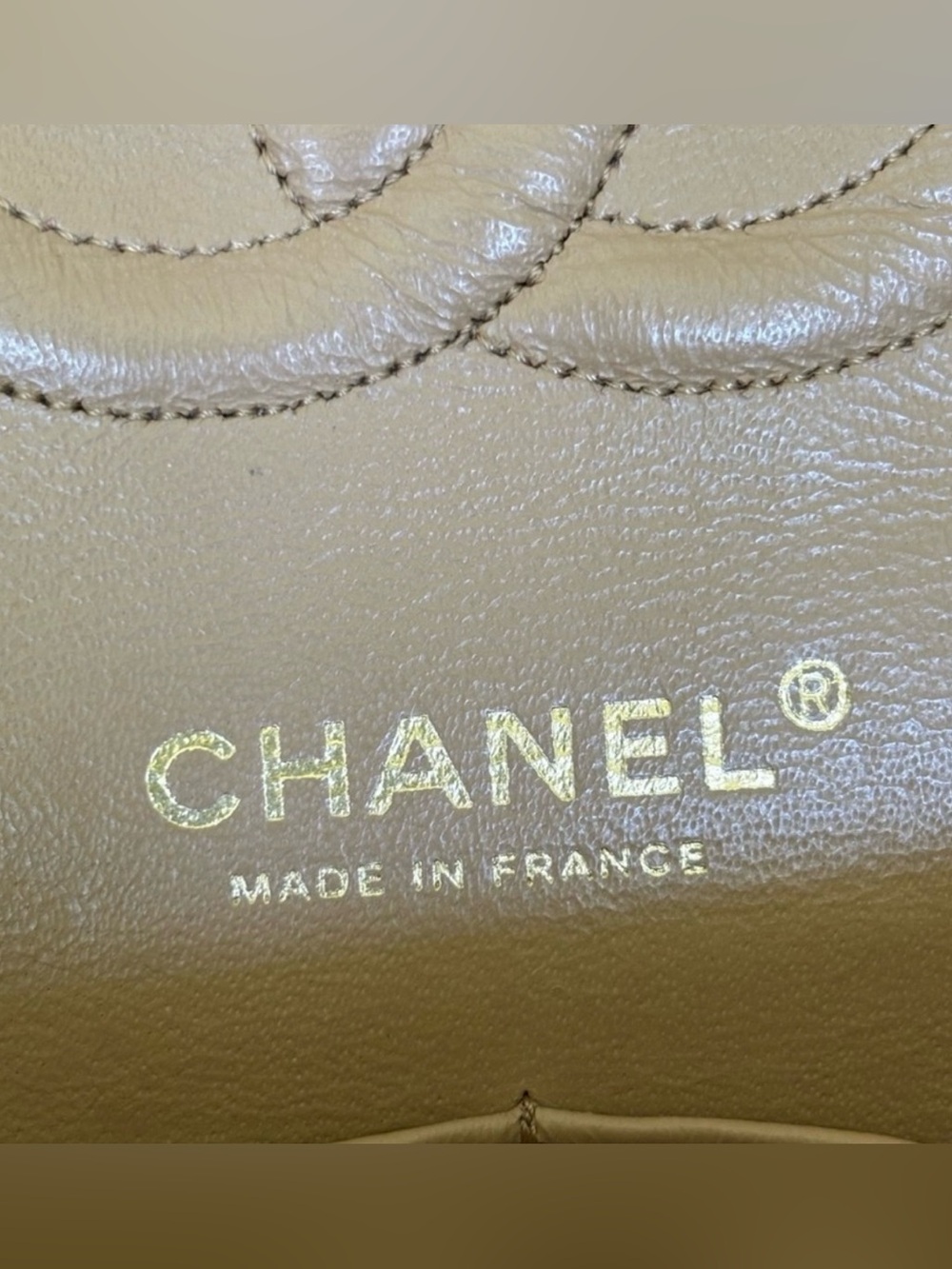 🦄 Vintage Chanel Classic Flap Dark Beige Caviar 24K Gold Hardware - Picture 9 of 9